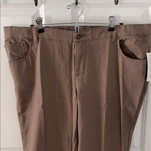 NWT tan denim like pants
